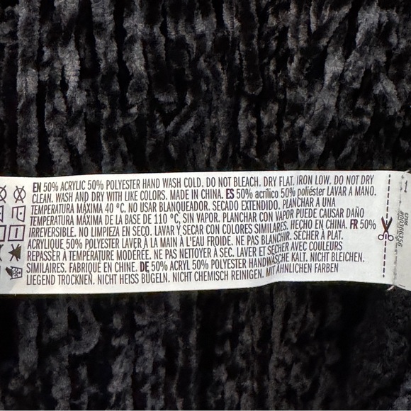 Forever 21+ Black Fringe Knit Open Cardigan Sweater 1X NWT - Picture 6 of 7